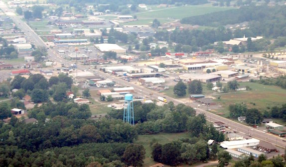 Aerial view of Rainsville JPG